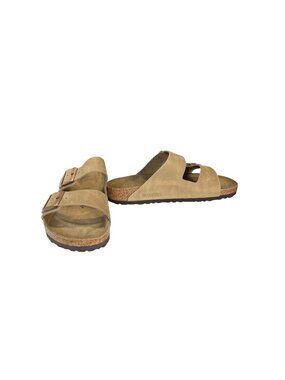 Birkenstock Arizona 40 Narrow Brown Leather Sandals Women 9 Germany